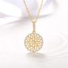 Style Plated 18K Gold Simulation Zircon Necklace Women'S Pendant Clavicle Chain White Gold Micro-Inlaid Zircon Set