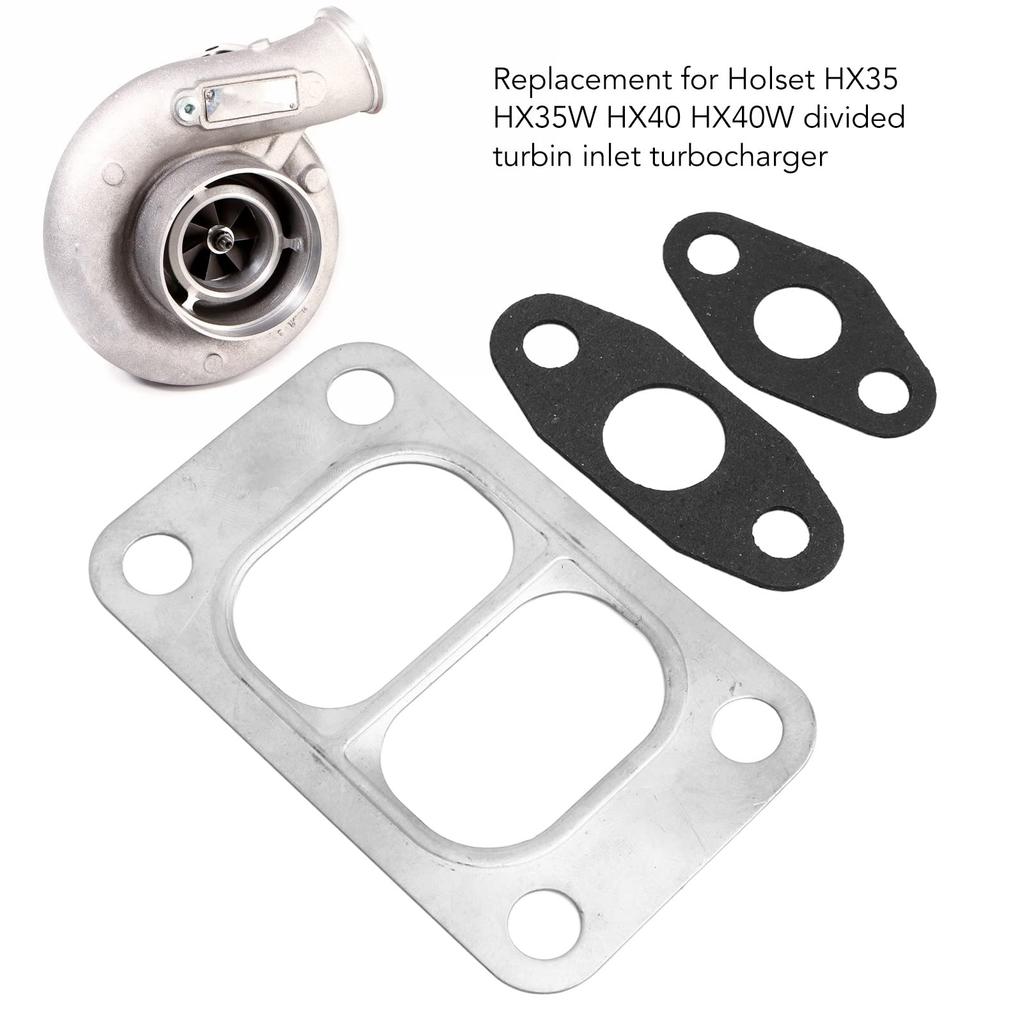 Turbo Gasket Set, Turbo Drain Outlet Gaskets Turbo Mounting Gasket Kit Easy Install