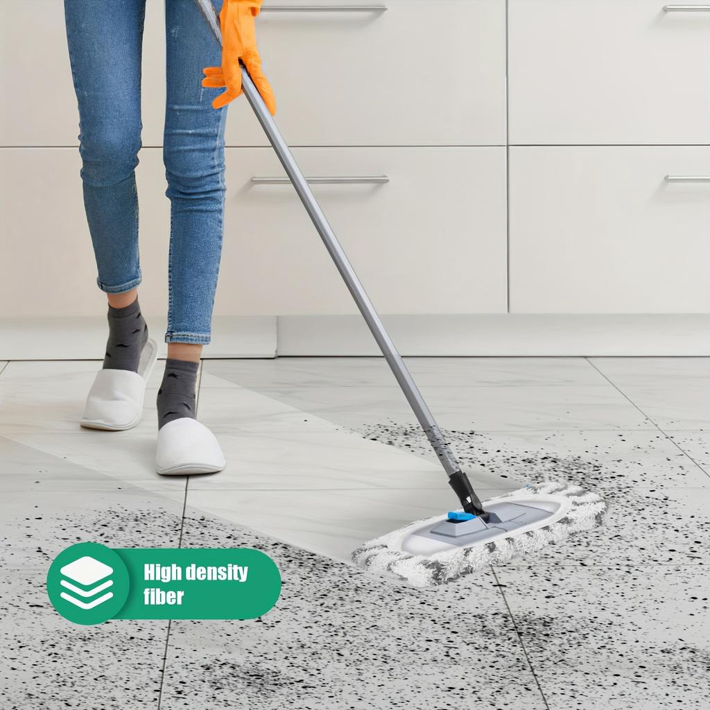 4/6 Stück Korallen-Samt Mopp Ersatzbezüge - Strapazierfähiges Polyestergewebe, Haushalt & Küche, Mopp zur Bodenreinigung, Einfach zu montierender Mopp