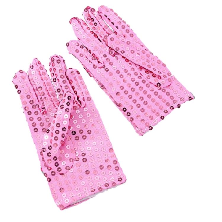 Christmas Party Sequins Gloves Kids Sequins Full Finger Singing Dacing Gloves