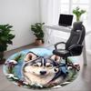 1pc Winter Wolf Chair Carpet for Office, Non-slip, Soft and Durable Office Rug for Interior Decoration, Perfect for Office Yy260325093