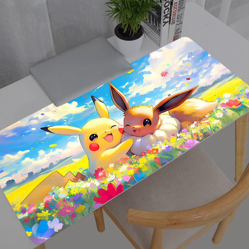 Mouse Pad Kawaii Gaming Pokemon Pikachu Accessories PC Anime Computer Keyboard Gamer Desk Mat Alfombrilla Xxl Mousepad
