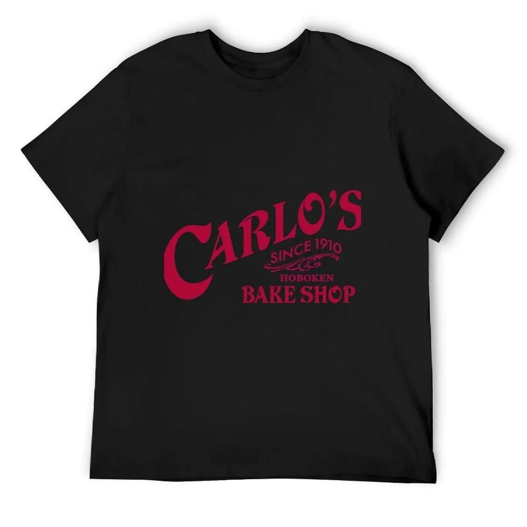 Carlo's Bäckerei Kaffeetasse T-Shirt übergroßes T-Shirt Valentinstagskleidung Luxus Mann Luxuskleidung Männer