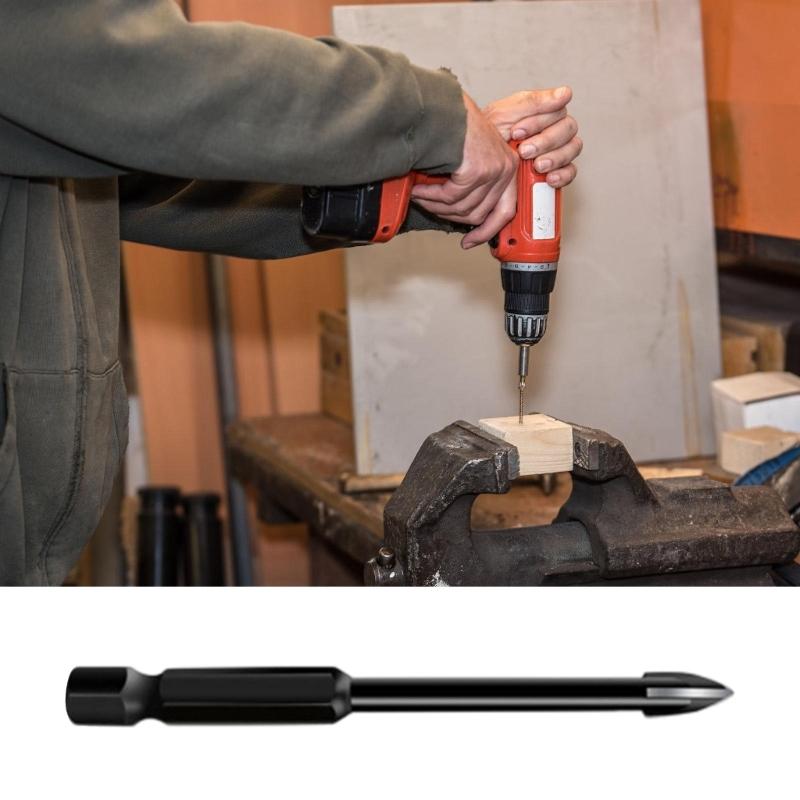 Crossing Hex Drill Bit For Tile Porcelain Glass Multifunction Tile Porcelain Drill Bit Tool Carbide Drill 3/4/5/6/8/10/12mm