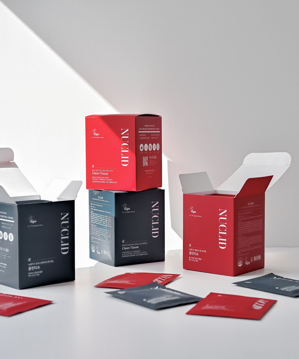 Clean Tissue (Balancing & Breeze, Moisturizing & Calming) Balancing and Brie (Red)