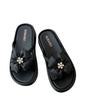 Fairy Style Beach Sandals 2025: Durable, Fashionable Medium Heel Single Strap Slippers for Women
