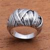 Bohemian Vintage-Schmuck Retro Breite Silber Farbe Multilayer Anlage Reben Kreuz Ring Frauen, Verlobung, Hochzeit Band Ringe