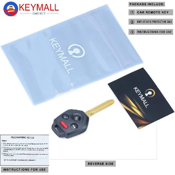 Keyless Entry Remote Head Key Fob Replacement for Subaru Impreza WRX Forester XV Crosstrek Outback Legacy 80 Bit G Chip 4 Buttons (FCCID:CWTWB1U811