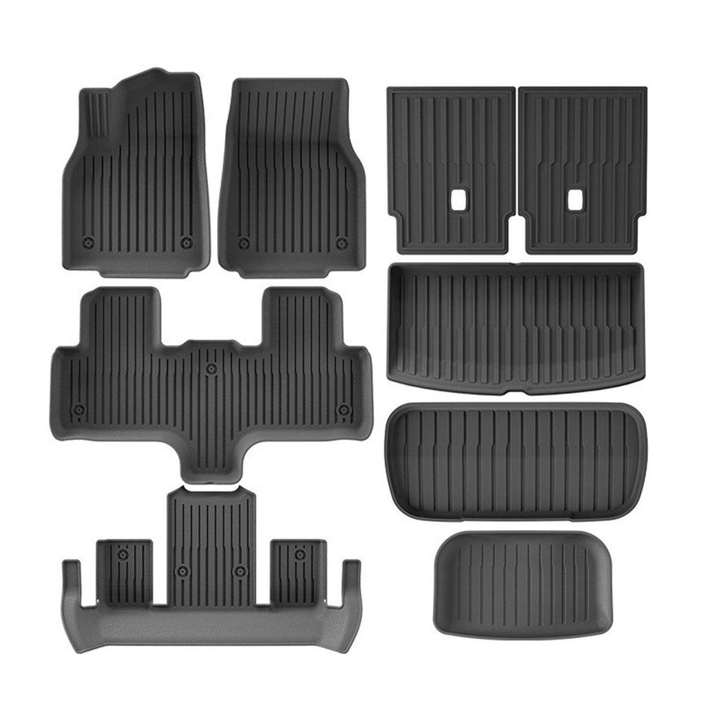 Tesla Model Y/6-Seater Full Coverage TPE Floor Mats for Interior Modification