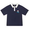 MQD Boys' 7A Antibacterial Lightweight Cartoon Color-Block Polo Shirt