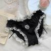 Cute Heart Kawaii Lingerie Lace Underwear Women Girls Ruffles Panties Briefs Thongs Panty YSL