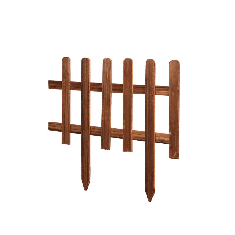 Carbonized Solid Wood Garden Fence Panels