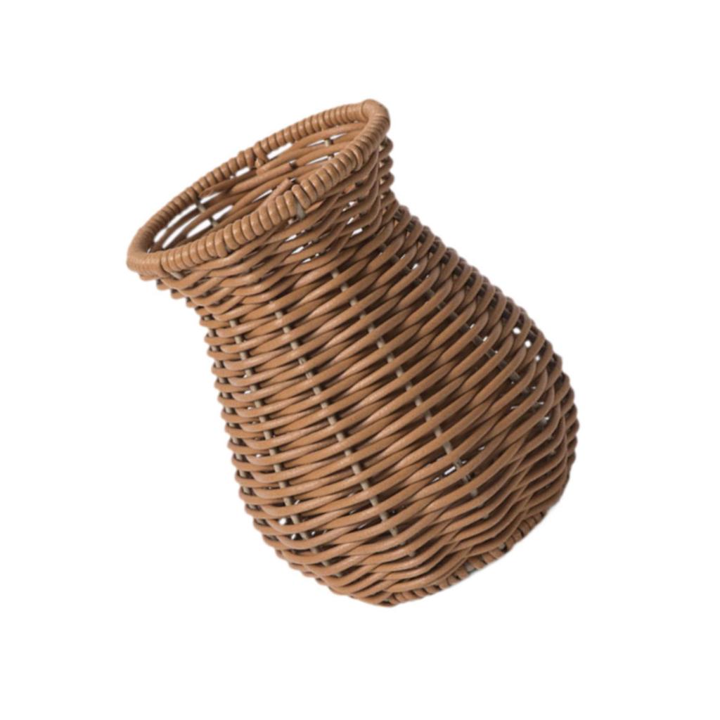 Woven Vase Plants Flower Pot Country Style Art Vase Woven Flower Vase Rustic Flower Vase for Hotel House Tabletop Decoration