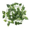 Artificial Fake Leaves Hanging Vines 6.89ft Long Vine Reptile Habitat Decor (Scindapsus Leaves)