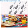 Tablecloth Weights Set of 8 With Metal Clips Table Cloth Pendant Supplies for Home Outdoor Traveling Picnic Accessory