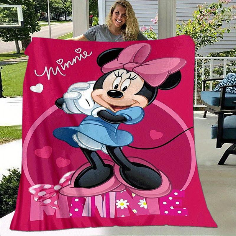 1pc Minnie Printing Blanket - Soft, All-Season Throw for Living Room, Bedroom,Personalized Gift with Adorable Cartoon Design