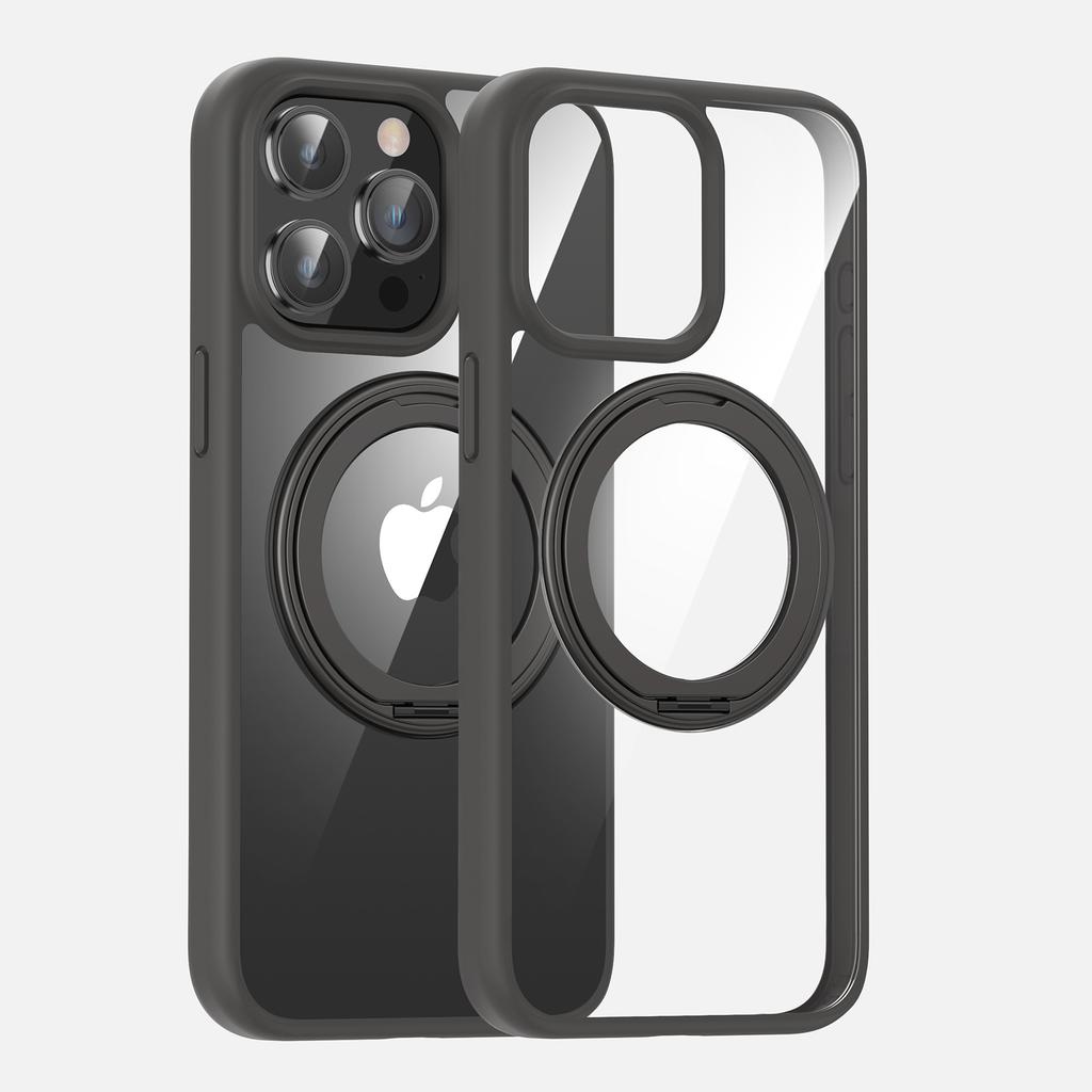 Magnetyczny stojak jest odpowiedni dla Apple 15 Pełne pokrycie Odporny na upadki Iphone14promax Wysoka przezroczystość 13 Etui na telefon