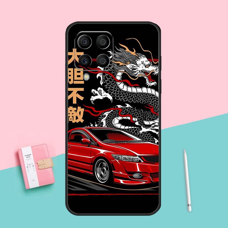 Japan JDM Sport Car Case For Samsung Galaxy M33 M53 M13 M23 M14 M54 M11 M21 M31 M51 M12 M22 M32 M52 M31s Coque