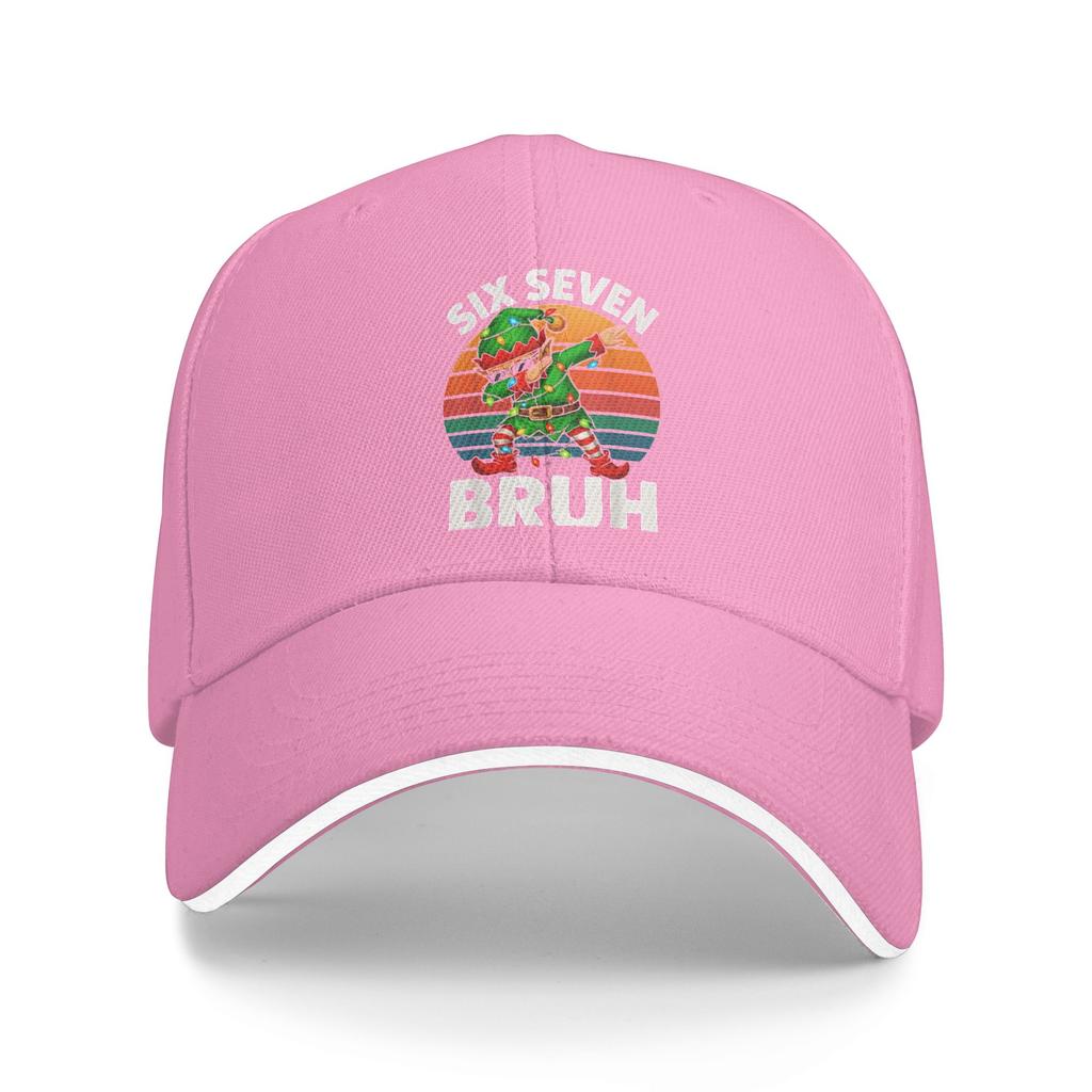Six Seven 6 7 Meme Dabbing Elf Merry Christmas Bruh Baseball Cap Women Design Trucker Hat Spring Outdoor Sun Visor Snapback Cap
