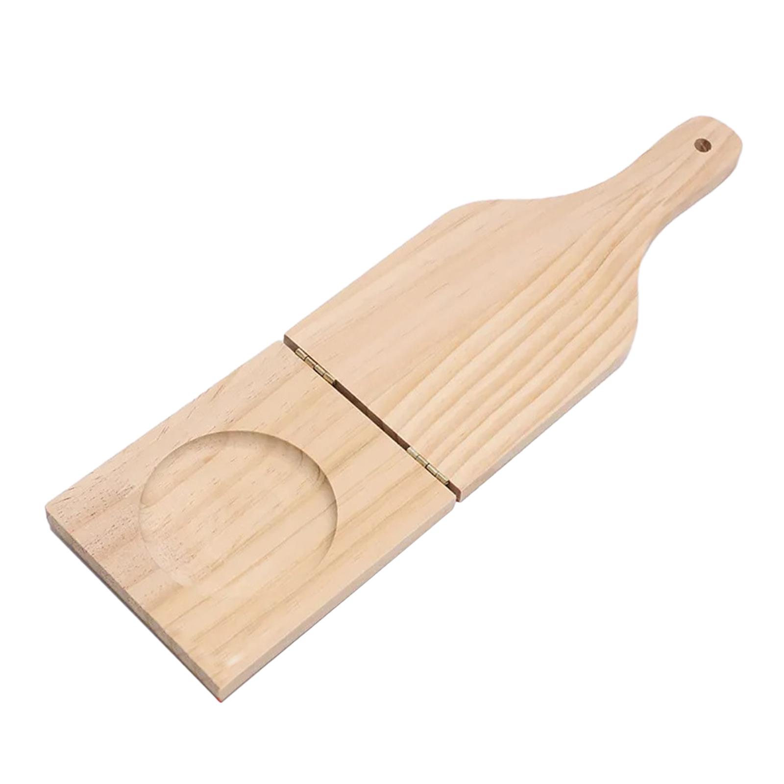 Plantain Press Wooden Masher Manual Food Crusher Rustic Potato Ricer for Homemade Meal Preparation