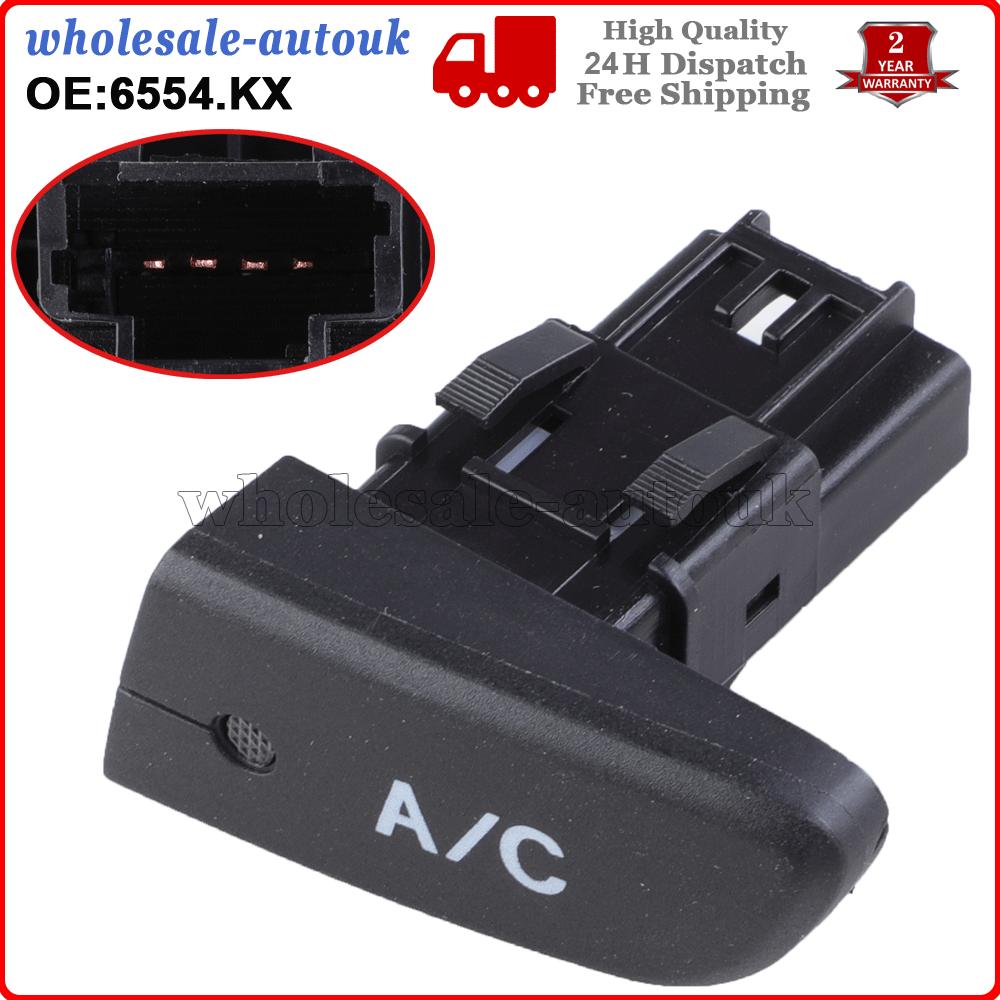 Air Condition AC Switch Button 6554KX For Peugeot 107 Citroen C1 Toyota Aygo