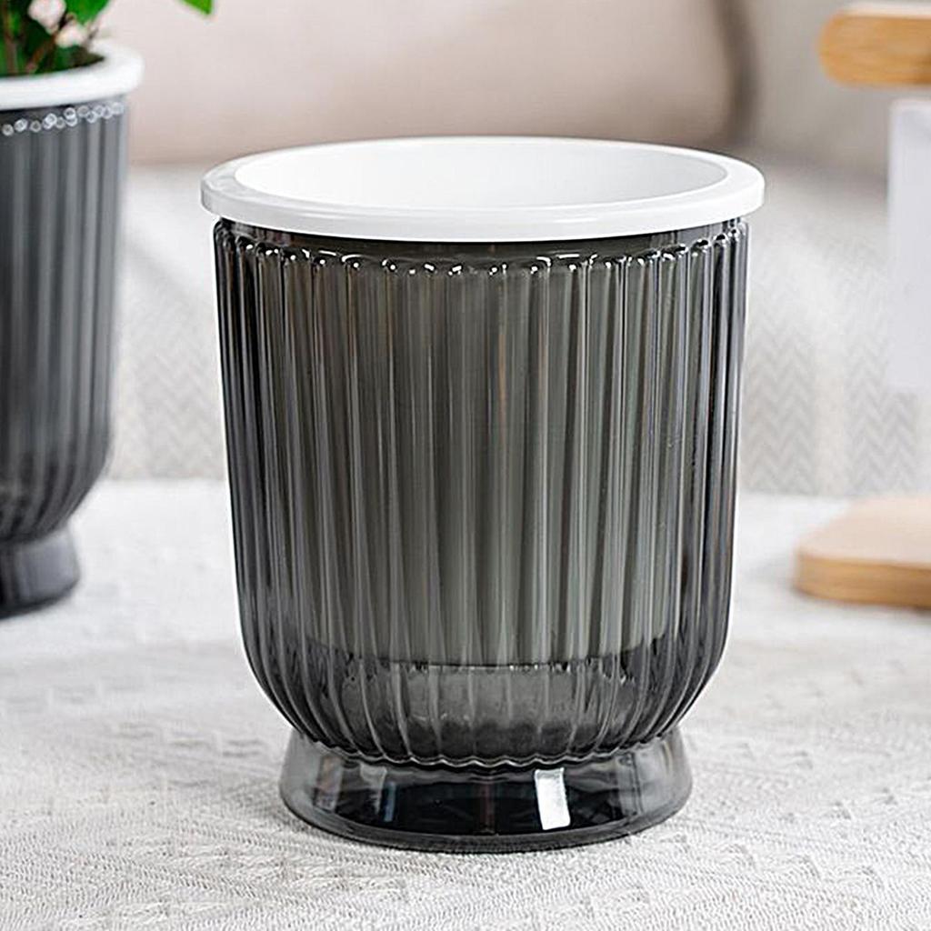 Self-Watering Pot for Indoor Transparent Hydroponics Draining Planter Flower Pots with Deep Reservoir for African Violets Orchid