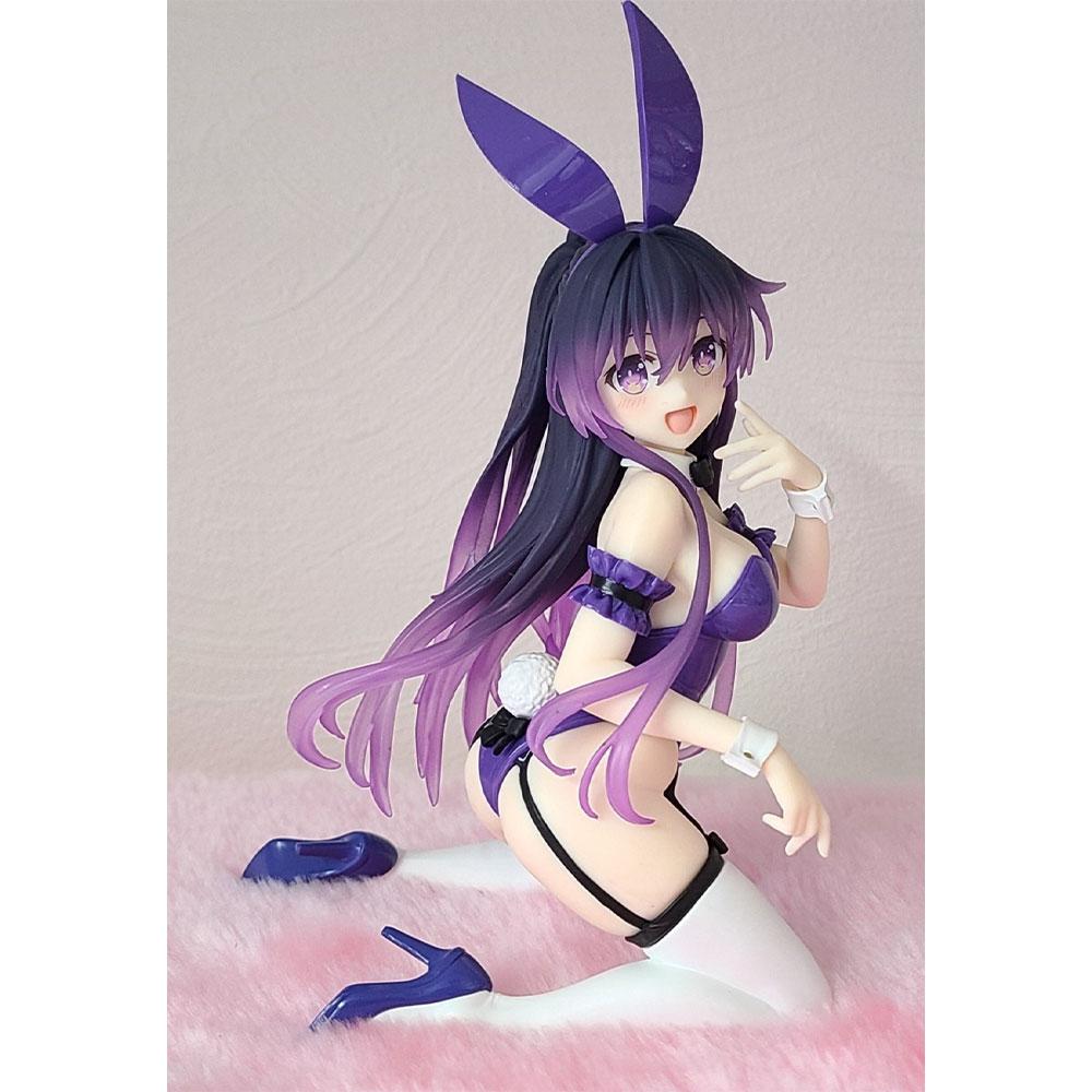 13CM Anime DATE A LIVE Figure Yatogami Tohka Bunny Girl Kneeling Anime Model Toys Gifts Collection Decoration Ornaments PVC