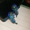 Silver Needle Zircon Water Drop Feather Stud Earrings: Luxury Retro Fashion for Women