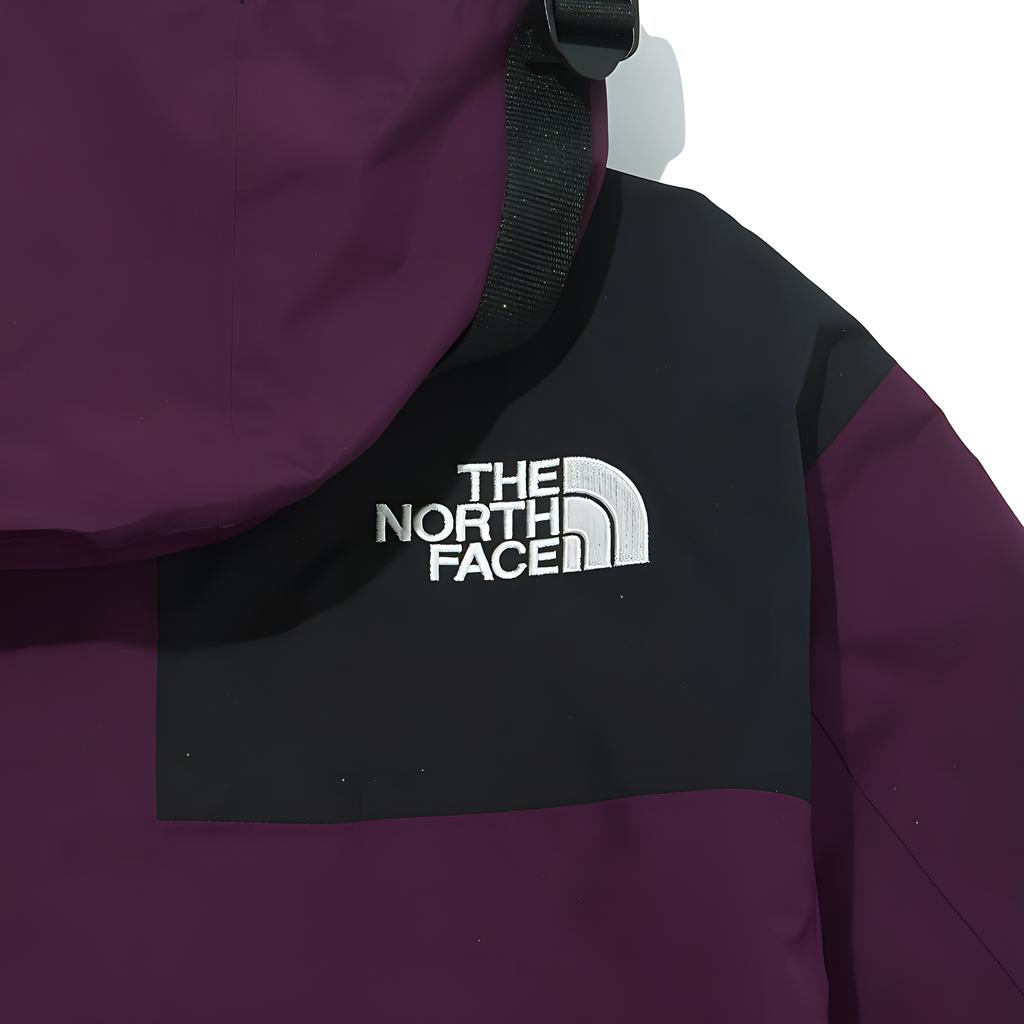 The North Face 1990 Windbreaker Jackets Men's Purple Hooded Moderate Straight Fit NI2GL53D