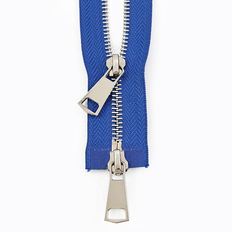 1-5 Stück 5# Metallreißverschlüsse 70/90/120cm Zweischieber Offener Reißverschluss für Daunenjacke Auto-Lock Reißverschluss Nähzubehör für Bekleidung