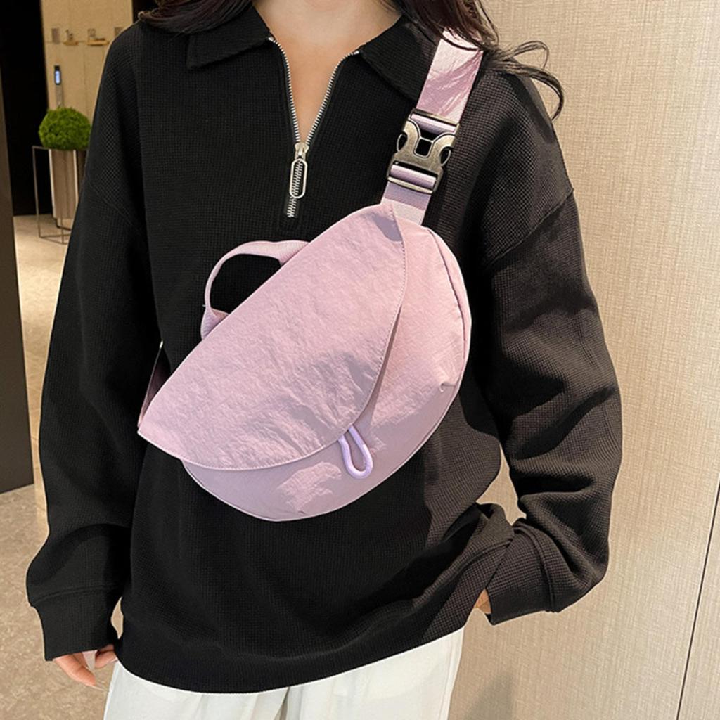 Nylon Fabric Shoulder Bag  High Capacity Women's Crossbody Messenger Pouch Leisure Versatile Shoulder Hobos Bag for Working