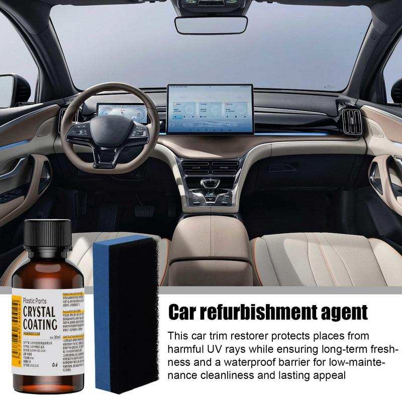 Plastový obnovovač a keramický povlak Čistič prachu na palubní desku a vnitřní obložení automobilu, Leštidlo a ochrana proti prachu pro vinyl, gumu