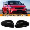 For Vauxha Opel Corsa F -2025 Car Side Wing Rearview Mirror Cover Replacement Mirror Caps Glossy Black