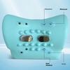 Multi-purpose Neck Massager Pillow Deep Tissue Neck Shoulder Pain Relief Relaxer Pillow Ergonomic Portable Heated Vibration Neck Stretcher Cervical