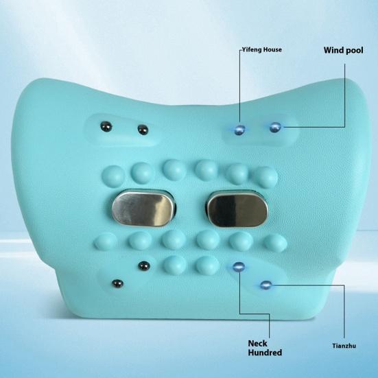 Multi-purpose Neck Massager Pillow Deep Tissue Neck Shoulder Pain Relief Relaxer Pillow Ergonomic Heated Vibration Neck Stretcher Cervical Pillow