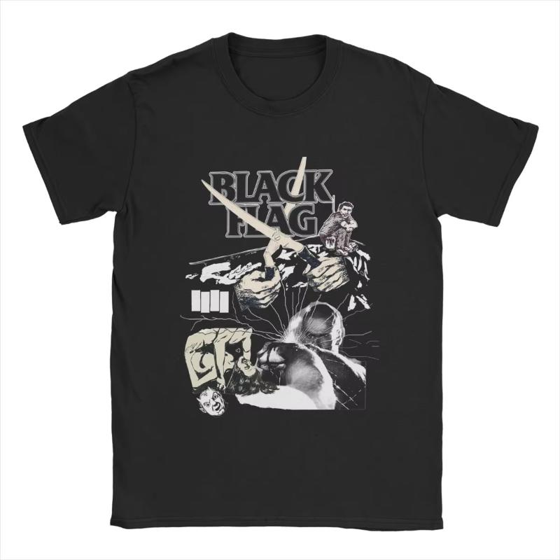 Black Flag Živá trička Pánská Dámská Amerika Vtipná Čistá bavlna Trička Kulatý výstřih Krátký rukáv Trička Letní topy
