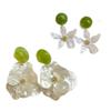 Gardenia Blossom Chinese Style Earrings: Fresh, Unique Flower Studs for Women - Perfect for a Summer Beach Atmosphere