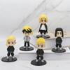 10CM 5Pcs/1 Set Anime Tokyo Revengers Figure Draken Manjiro Sano Cute Q Edition Toys PVC Children's Birthday Gift Collection