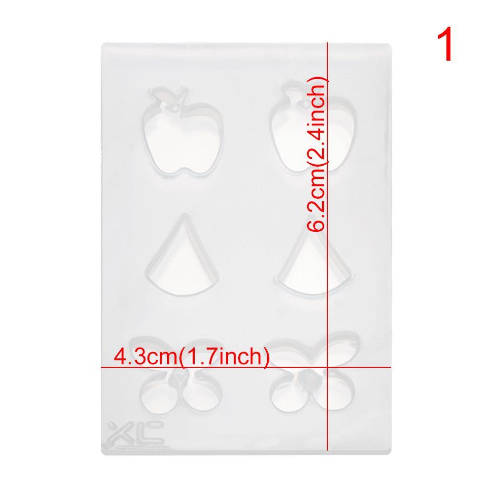 Glue Keychain Necklace Crystal Epoxy Mold Resin Silicone Molds Pendant Mould Earrings Mould