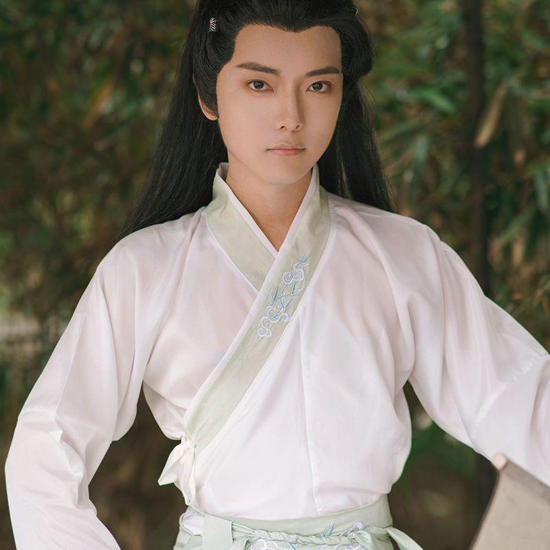 Men's Hanfu Chinese Wei And Jin Dynasty Style Hanfu Suit