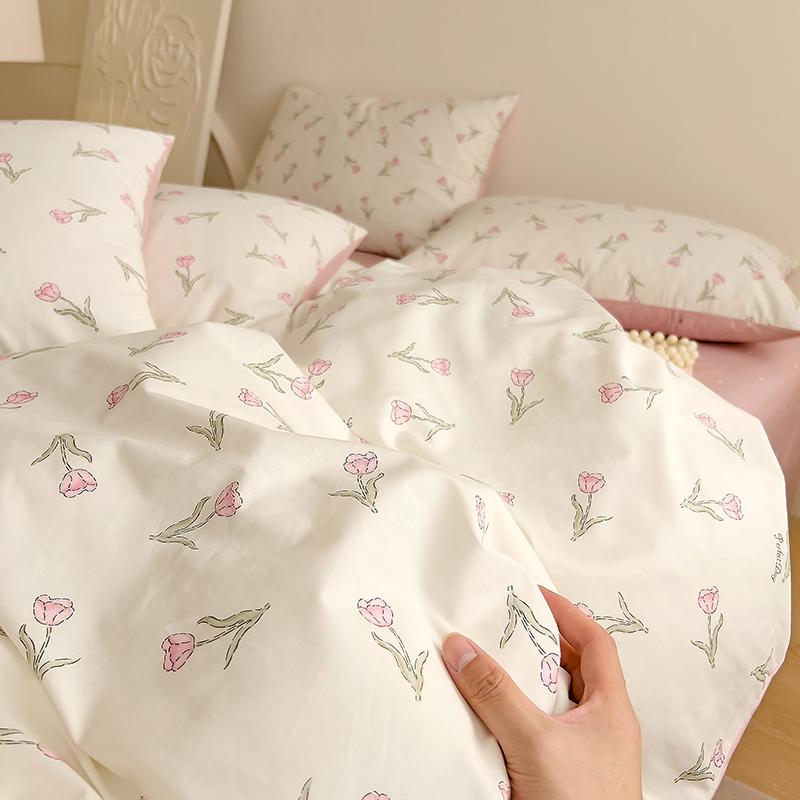 Duvet Cover Pastoral Style Quilt Cover 100% Cotton Comforter Cover Housse De Couette Soft Bed Cover (No Pillowcase)