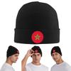 Morocco Flag Warm Knitted Cap Winter Knit Bonnet Hat Skullies Beanies Hip Hop Caps for Unisex