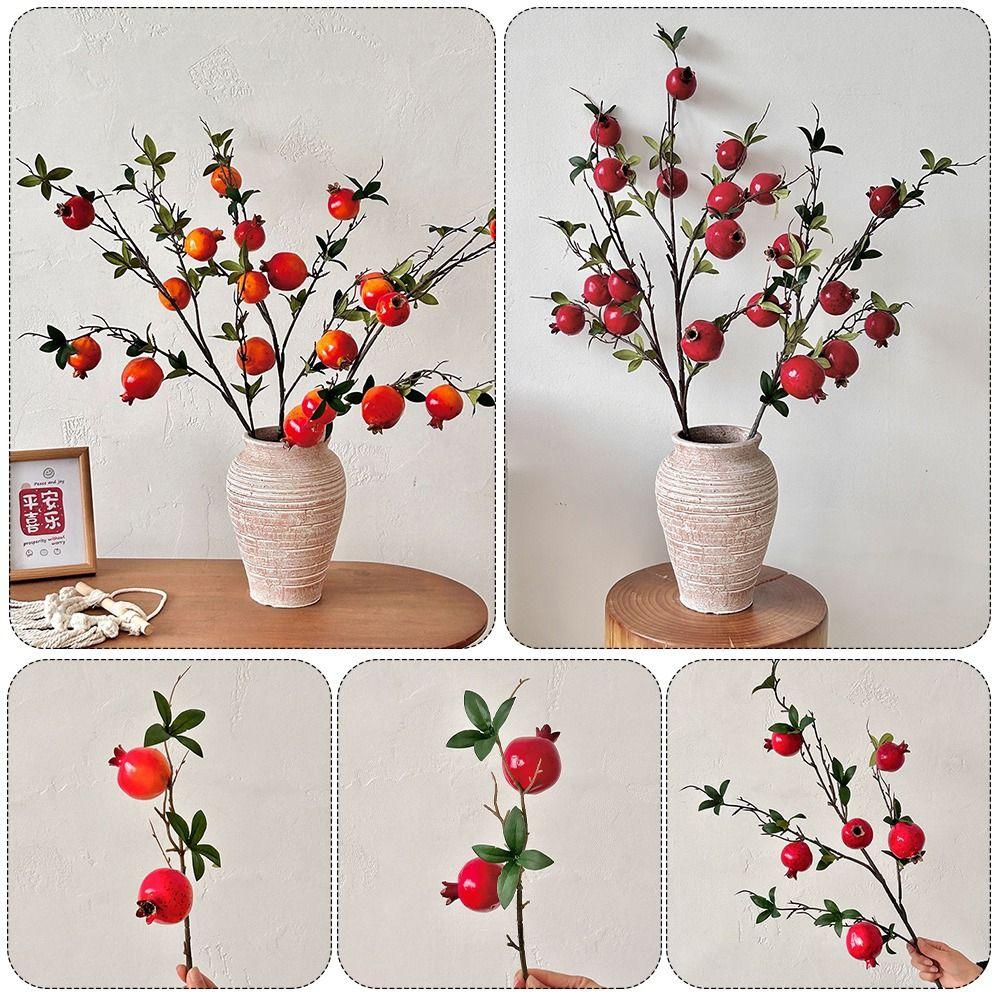 Simulation Artificial Fruits Flowers 7 Heads Artificial Plants  Garden Decoration