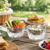 Stainless Steel Double Layer Chiller Bowl Sturdy for Camping
