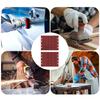 Multipurpose 185x93mm Flocking Sandpaper Sheets 8 Hole Design Anti Static Abrasives For DIYer Projects Smooth Finishing