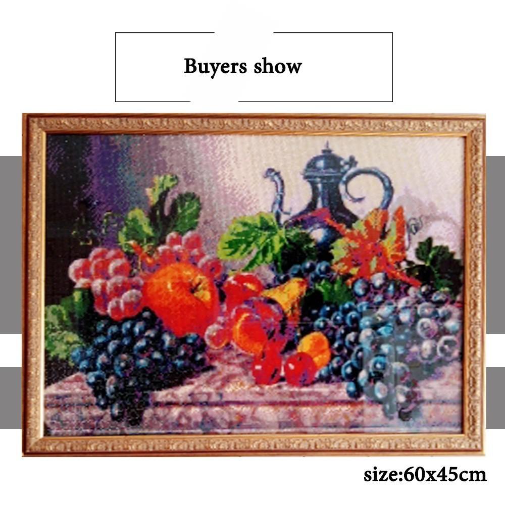 HUACAN 5D Diamantové vyšívanie Ovocie Vyšívanie Štvorcové krížikové vyšívanie Diamantové maľovanie Dekor