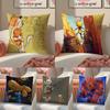 D-Dog M-Man Cushion Cover Linen Pillowcase Cover Soft Decor For Sofa Home Room