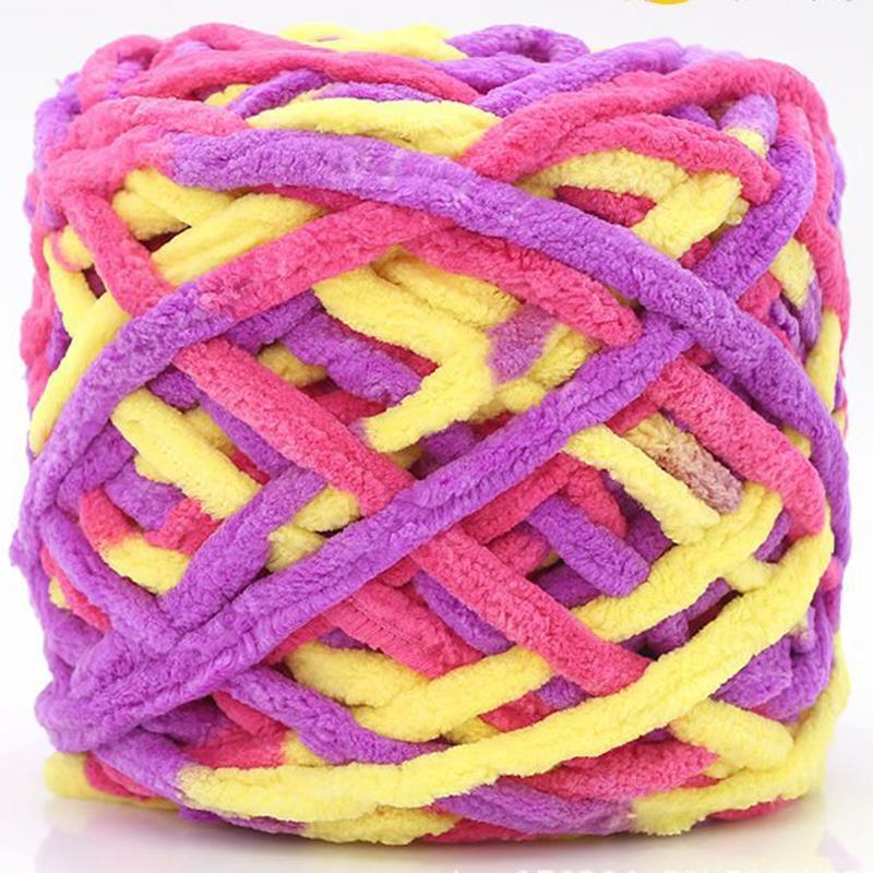 100g/Ball Super Soft Acrylic Cotton And Polyester Blend Cotton Yarn DIY Wool Yarn For Hand Knitting Scarf Thick Line Long Yarn