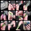 Mixed 12 Types Nail Tips Sets Clear Forms Ultra-Thin French Nail Molds Acrylic Pointed/Trapezoidal Nails False Nails