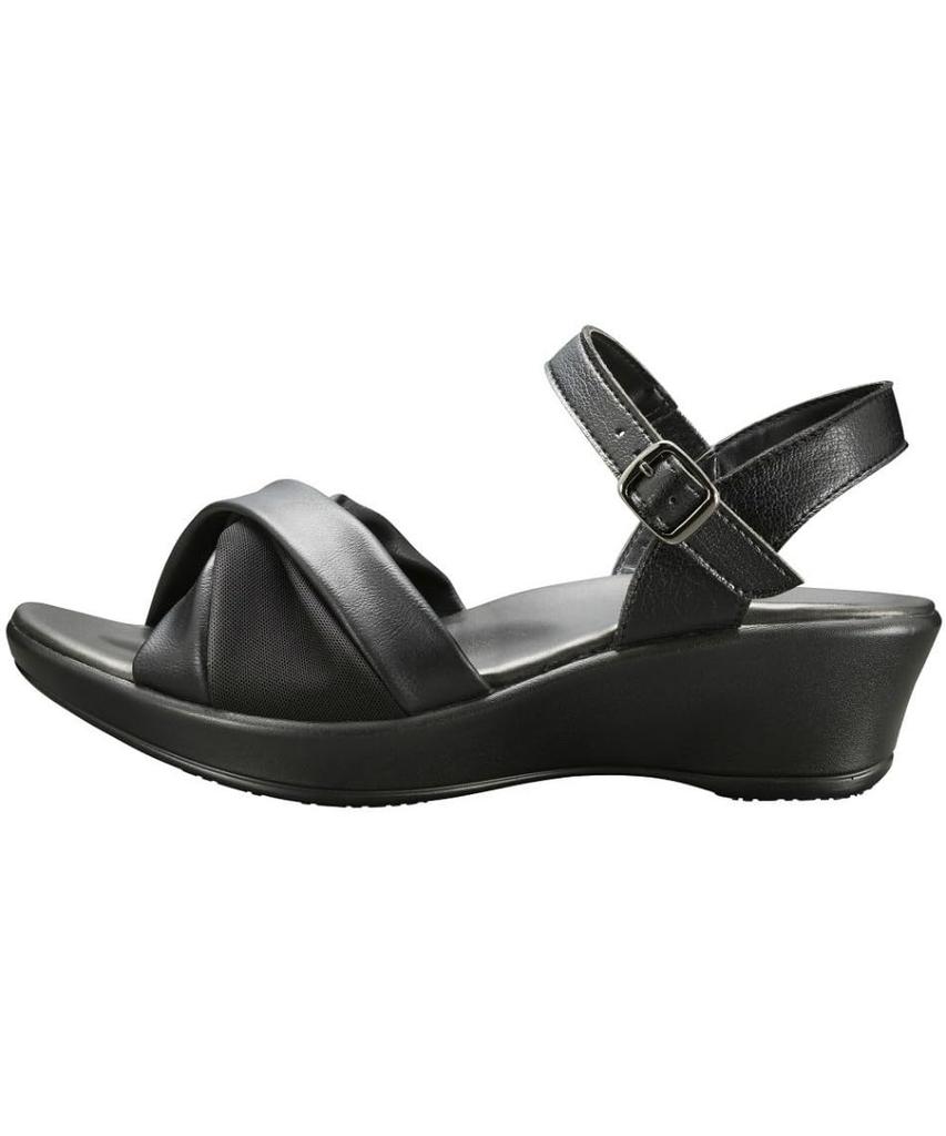 Akaishi Official Arch Fitter 136 Comfort Back Belt Healthy Sandals Comfort [AKAISHI] (Black, 22.0-22.5cm) Women's